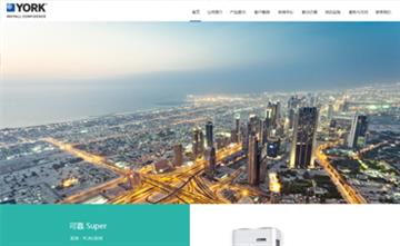 自貢黑羽網絡網頁(yè)制作(zuò)案例-廣東約克中(zhōng)央空調銷售服務(wù)中(zhōng)心