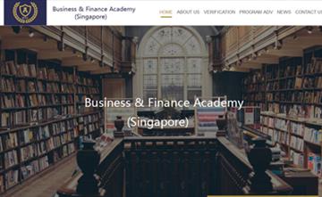 自貢黑羽網絡網頁(yè)制作(zuò)案例-新(xīn)加坡Business & Finance Academy 